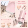Women Electric Razors 2 in 1 Dual-Head Painless Bikini Trimmer Wet Dry Use for Ladies Pubic Hair Detachable Head Electric Shaver 4