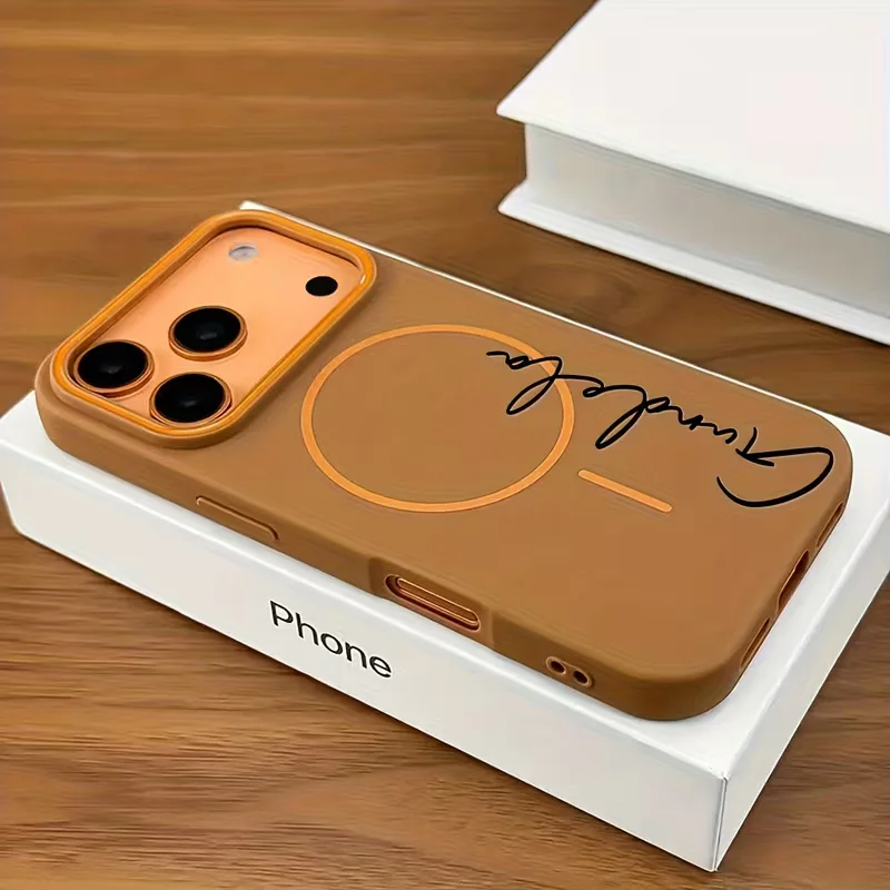 Personalized Minimalist Style Customized Name Magnetic Charging TPU Phone Case thumbnail 3