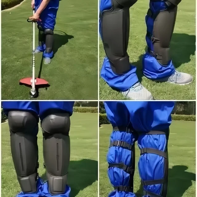 2PCS Thickened Gardening Knee Pads Shin Guards Leg Protectors Mowing Gaiters For Floor Cleaning Weeds Trimming Construction Work 2
