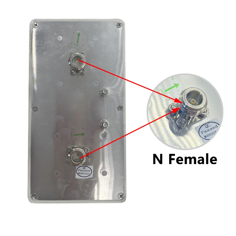 5.8G High Gain Directional WiFi Flat Panel MIMO Antenna 14db Dual Polarization Outdoor Waterproof N Female