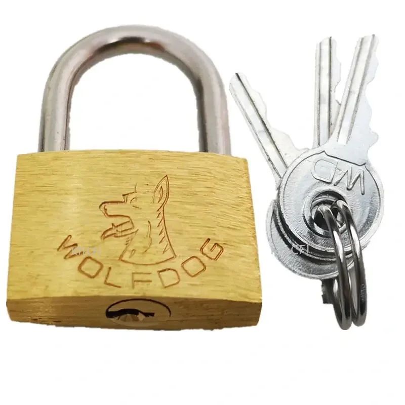 Secure Copper Padlock with 3 Brass Keys