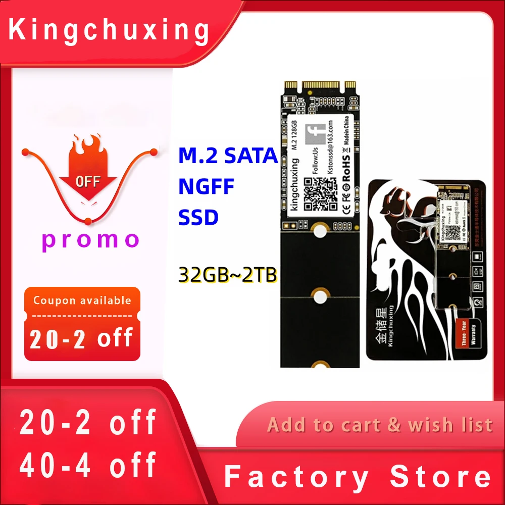 Promo Kingchuxing Ssd Disco Rigido Ssd Da 512Gb 2280 Ngff Cache Performance Unità A Stato Solido Interna Per Pc Computer Laptop Ssd
