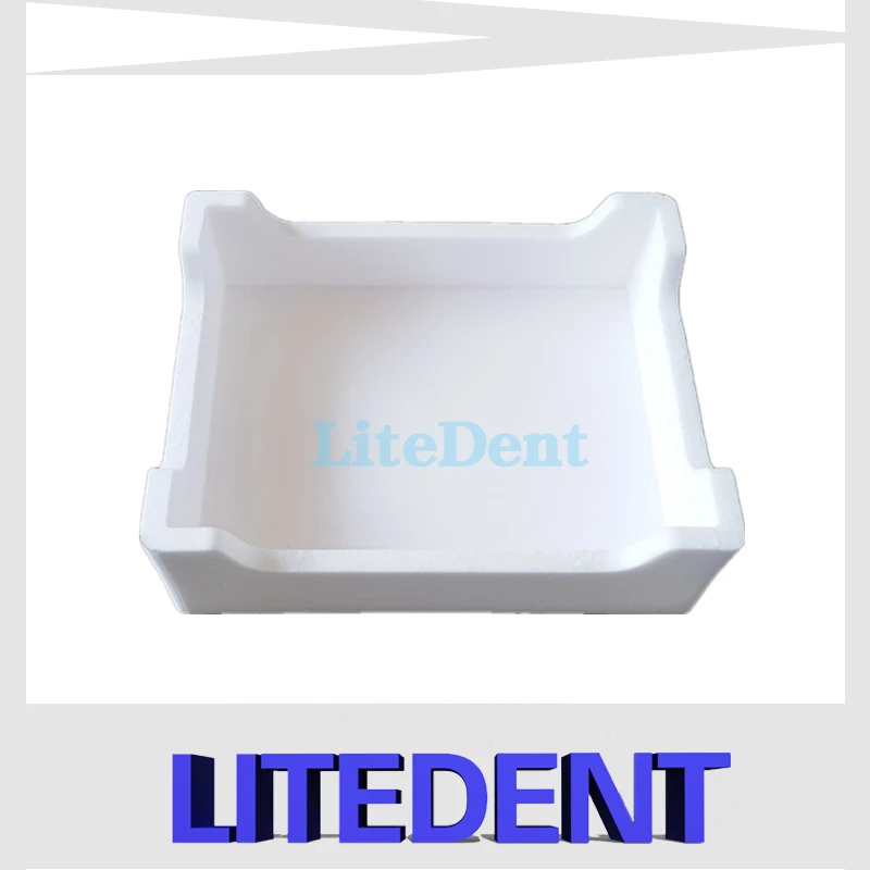 

120X120X40mm Square Ceramic Sintering Tray for Dental Crucible Dental Laboratory Materia Square Boxl