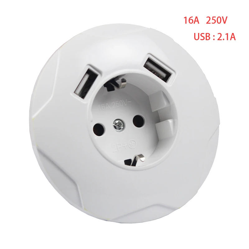 Germany Standard Extensions Adapter to EU Electrical Sockets 1 To 2/3 Way Power Plug Socket 250V Fast Charge