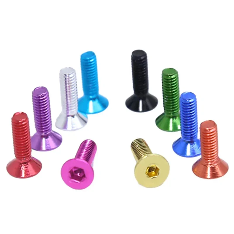 M5 양극 처리된 컬러 카운터싱크 나사6mm-30mm - 5개 7075 알루미늄 합금 알렌 소켓 볼트 DIN7991 |   DIY 모델 용품
