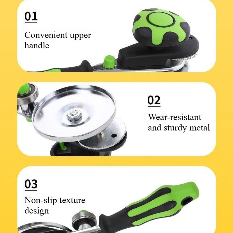 Manual Can Seamer for Home Kitchen - Effortless Jar Sealing Tool for Pickling Food Storage Compatible with Glass/Plastic Jars