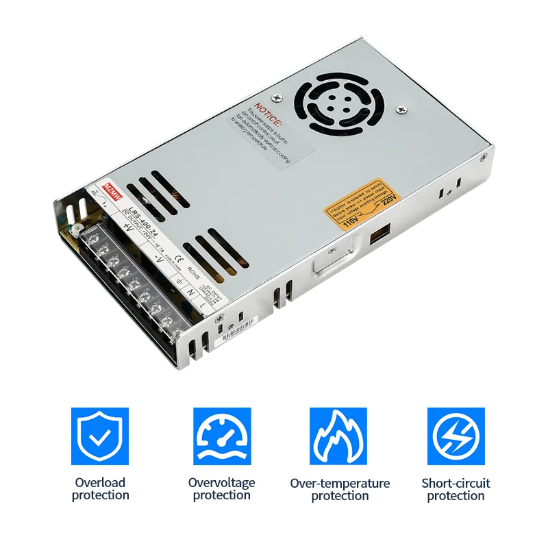 350W 400W 스위칭 전원 공급 장치 110V/220V AC  DC 5V 12V 15V 18V 24V 36V 48V 단일 출력 SMPS LRS-400-24 LED 드라이버