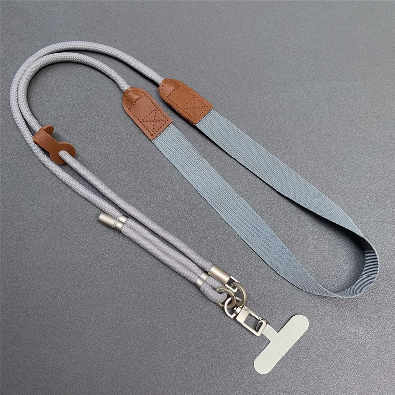 Luxury 150cm Adjustable Widened Shoulder Phone Lanyard with High-End Decompression Feature