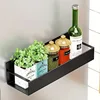 1PC magnetic storage rack with hooks for household kitchen refrigerator washing machine side hanging storage rack ﻿ 2