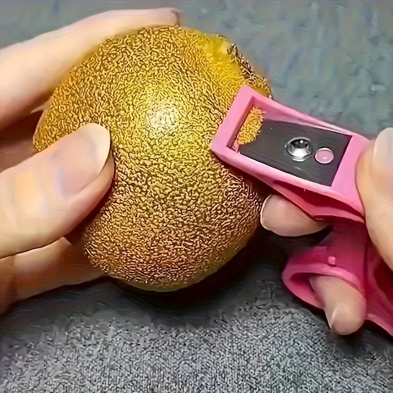 1pc Dolphin Shaped Thumb Fruit Peeler Set,Stainless Steel Blade, Multifunctional Apple & Pear Skin Remover,Orange Peeling Tool