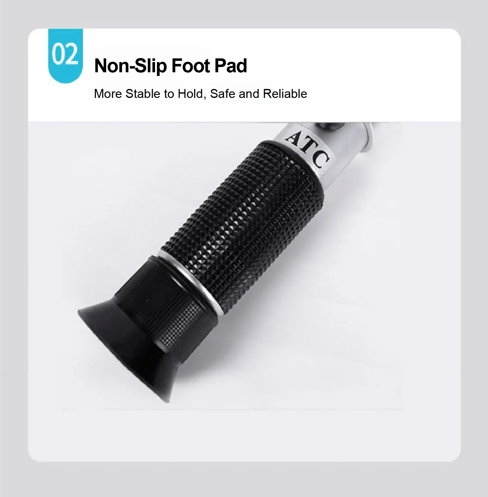 Portable Alcohol Refractometer ATC Handheld Spirit & Wine Beer Tester 0-80% ABV