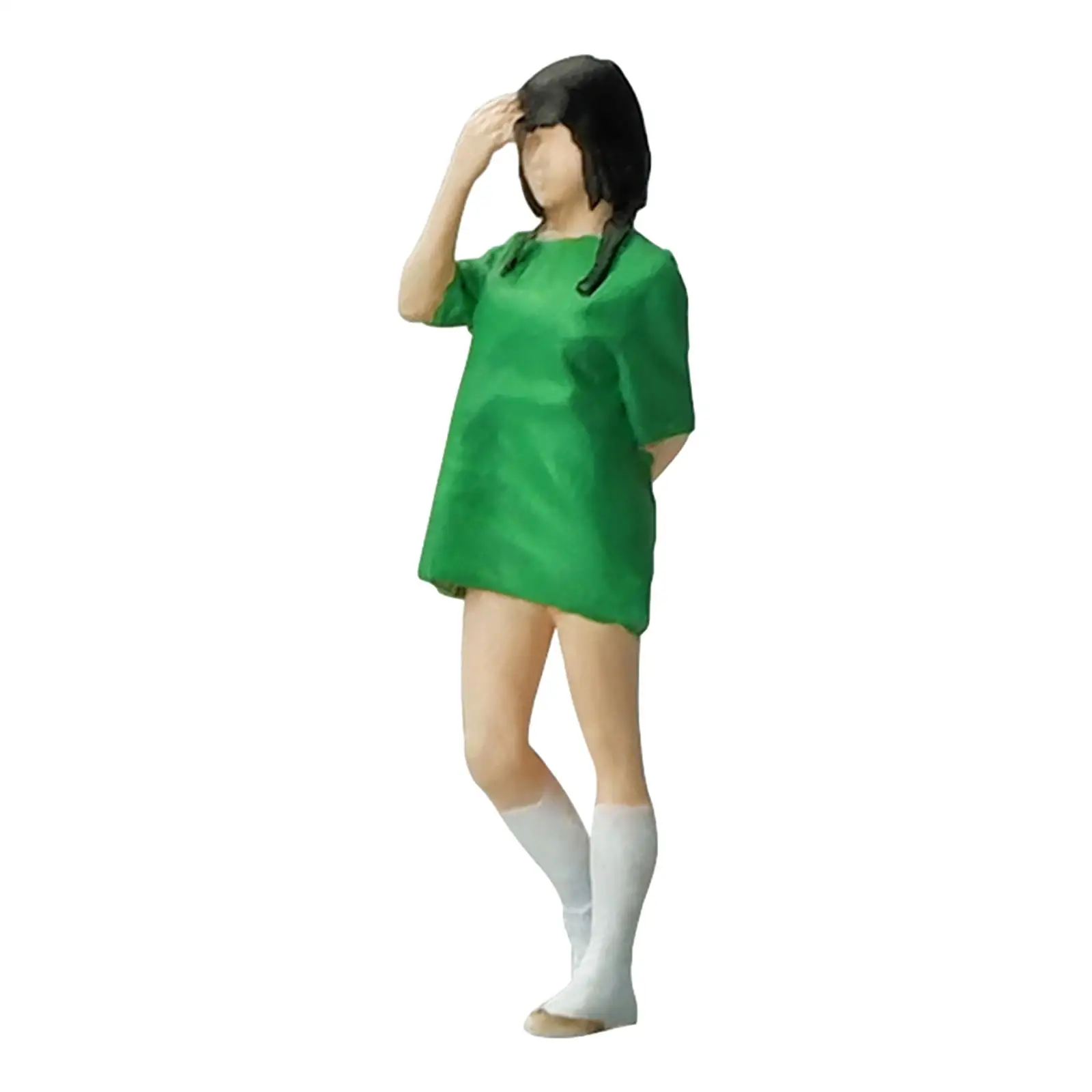 

Фигурки людей в масштабе 1/64, поезда, парка, улицы, полимерные фигурки для Диона, кукольный домик, реквизит для фотографии, пейзаж, декор ландшафта