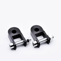 Motorcycle Rear Shock Absorber Extenders - CNC Heightening Adapter for Suspension Adjustment (Small2pc black)