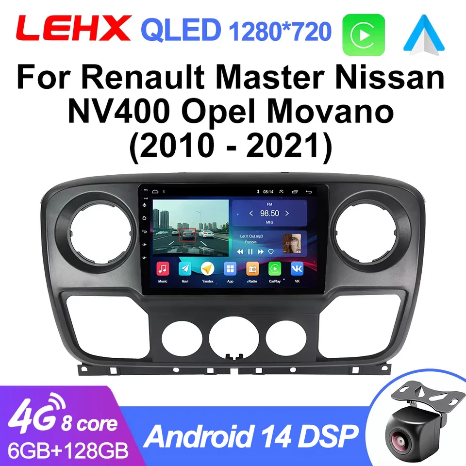 LEHX L6Pro Android 14 Carplay Car Radio For Renault Master Nissan