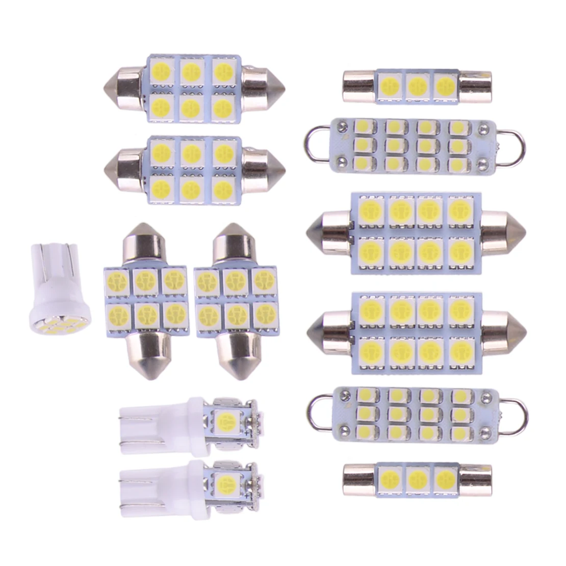 

13Pcs White LED Interior Inner Light Lamp Bulbs Package Kit Fit for Nissan Titan 2004 2005 2006 2007 2008 2009-2013 12V 6000K