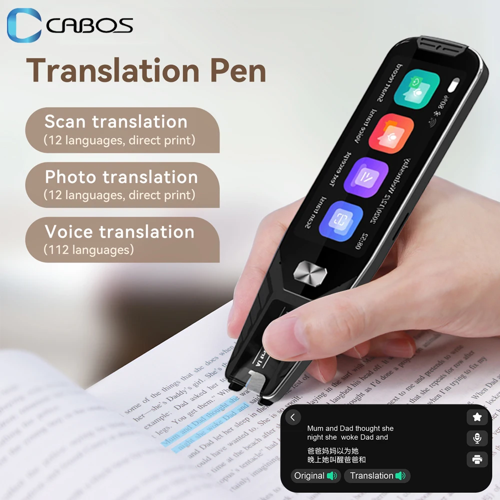 

Dictionary Translation Pen Real-Time Multi-function Offline 134 Language Business Travel Abroad Smart Voice Scan Translator Pen