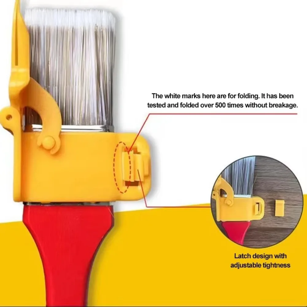New Profesional Edger Paint Brush Handheld Multifunctional Color Separation Brush Durable Detail Paint Tool Home Room Wall