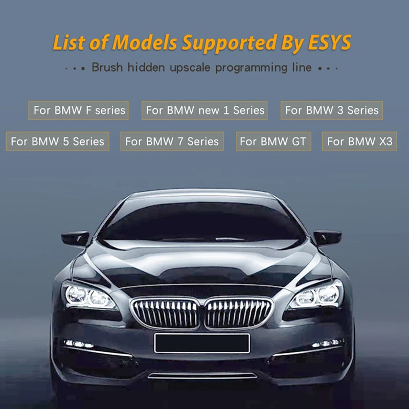 ESYS ENET Data Cable For BM W ENET Ethernet to OBD Interface E-SYS ICOM Coding for F-serie Diagnostic Cable Data OBDII Coding 4