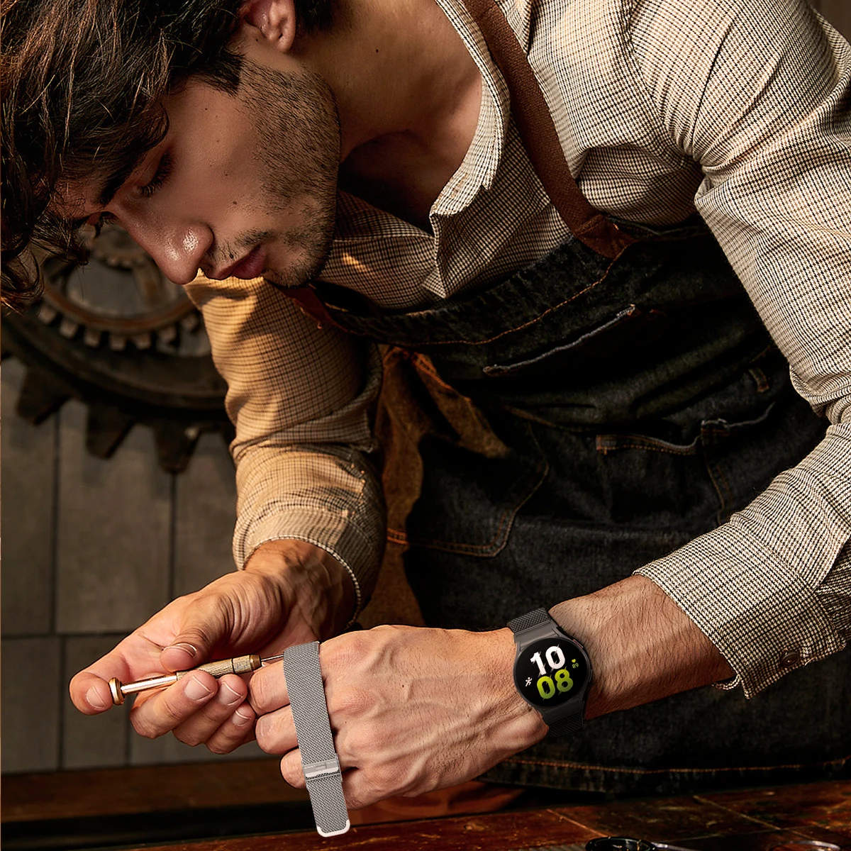 Elegant Milanese Mesh Metal Band for Smartwatch - Quick Fit Design Bracelet Strap