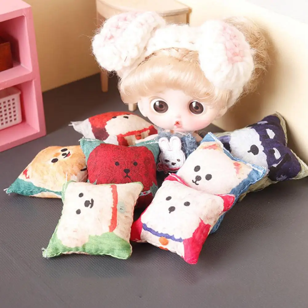 

Реалистичная миниатюрная Подушка для домашнего питомца, изящная конструкция, домашний декор «сделай сам», игрушка для кукольного домика 1/12