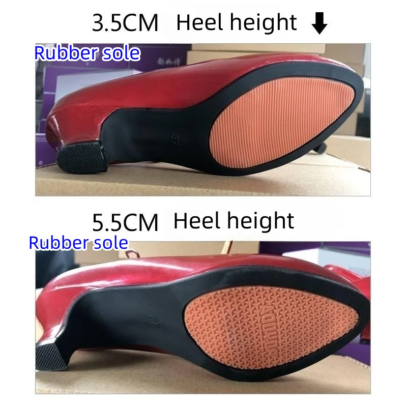 Ballroom/Outdoor Latin Dance Shoes for Women Girls Ladies Woman Tango Salsa 3.5/5.5CM Low Heels Multiple Styles Dance shoes 6
