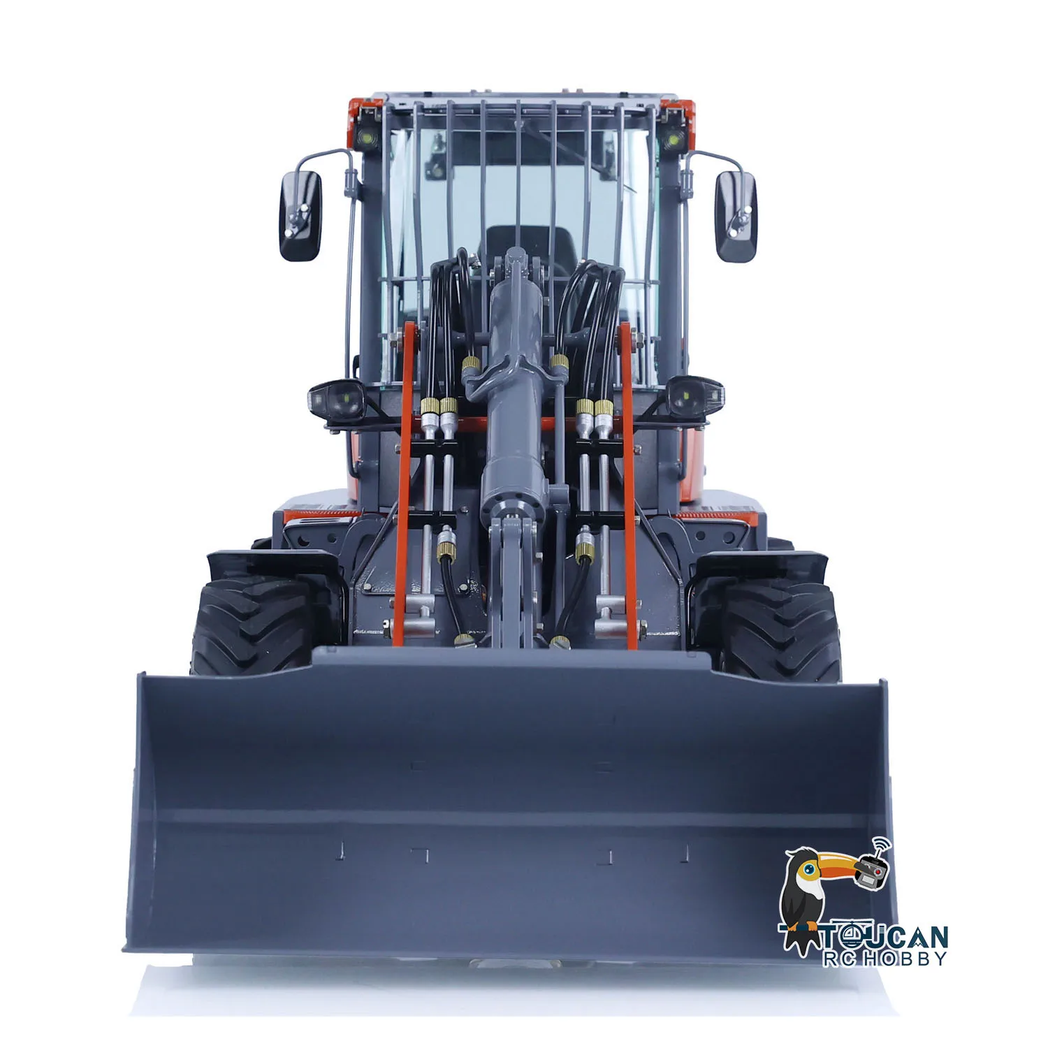 1/14 LESU MCL8 4X4 Hydraulic RC Loader AOUE Painted Assembled Controlled Construction Vehicle Models Light Sound Cars Boys Gifts 4