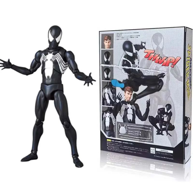 

Ct фабрика Mafex147, мультяшная версия симбионта, Человек-паук, Веном, черный костюм, может сделать модель игрушки, Человек-паук, Веном.
