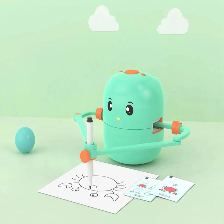 human intelligence little magic toy robot drawing robot surprised gift for kids