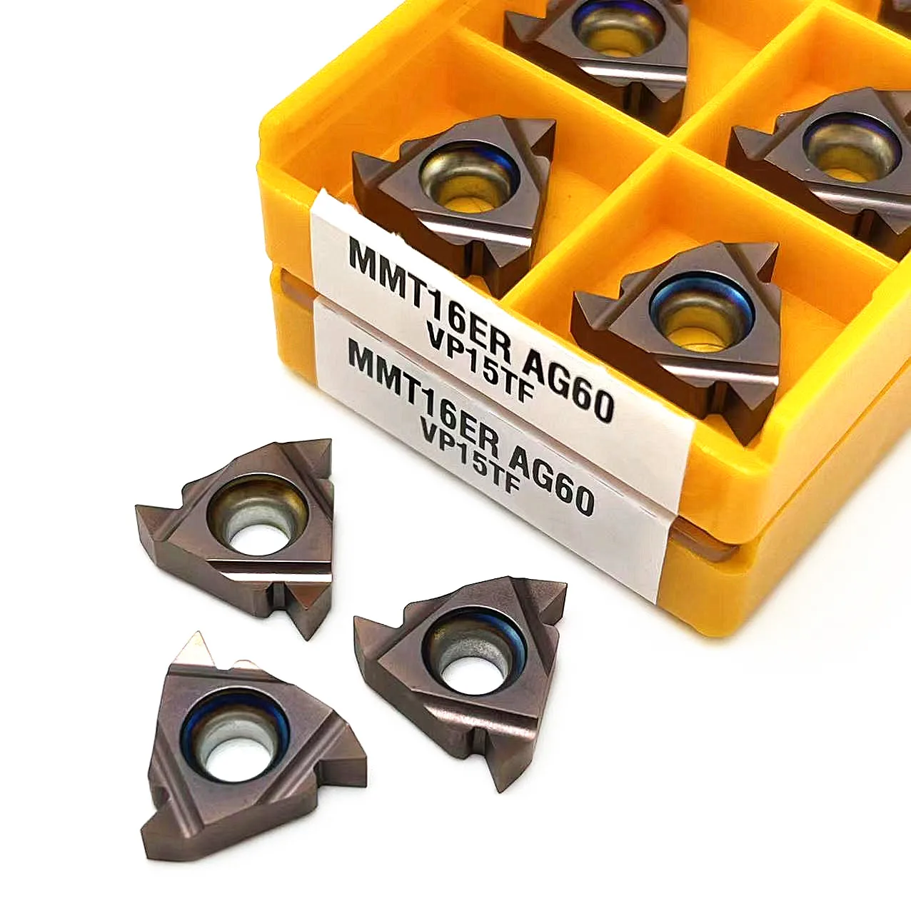 10pcs MMT16ER 11IR AG60 VP15TF US735 UE6020 초경 인서트 CNC 선반 나사 선삭 공구 16IR AG60 슬로팅 블레이드 커터 도구