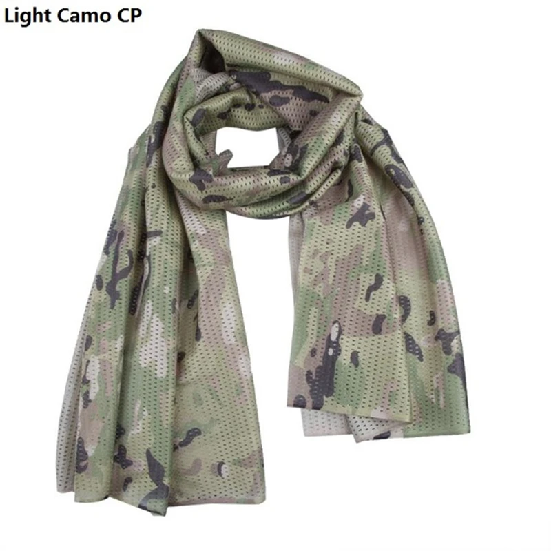 Military Tactical Camouflage Scarf Mesh Breathable Headband Mesh Scarf / insect proof net camouflage net / Men Women 4