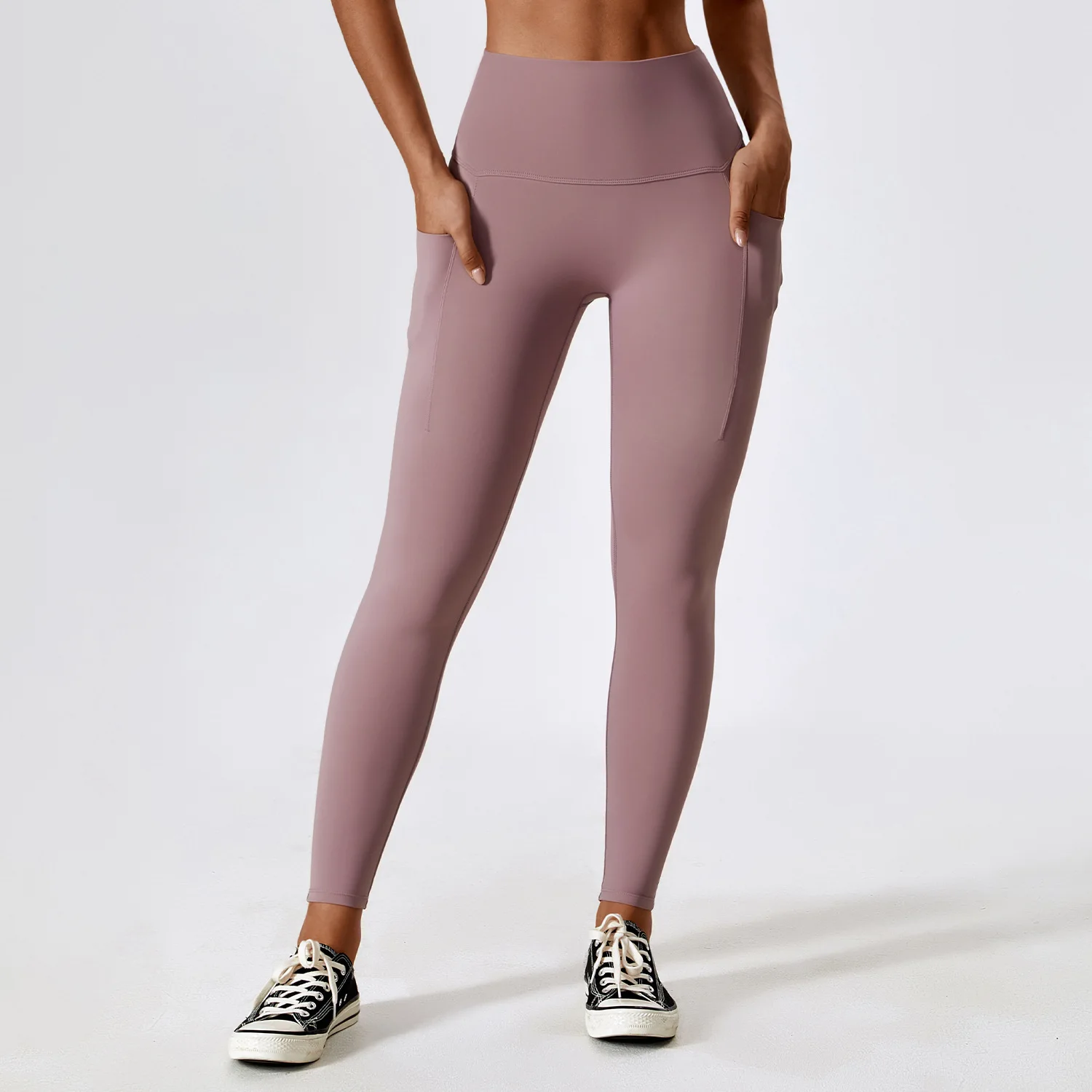 Women Yoga Pants with Pockets Leggings with Pockets High Waist Tummy  Control Non See Through Workout Pants - AliExpress