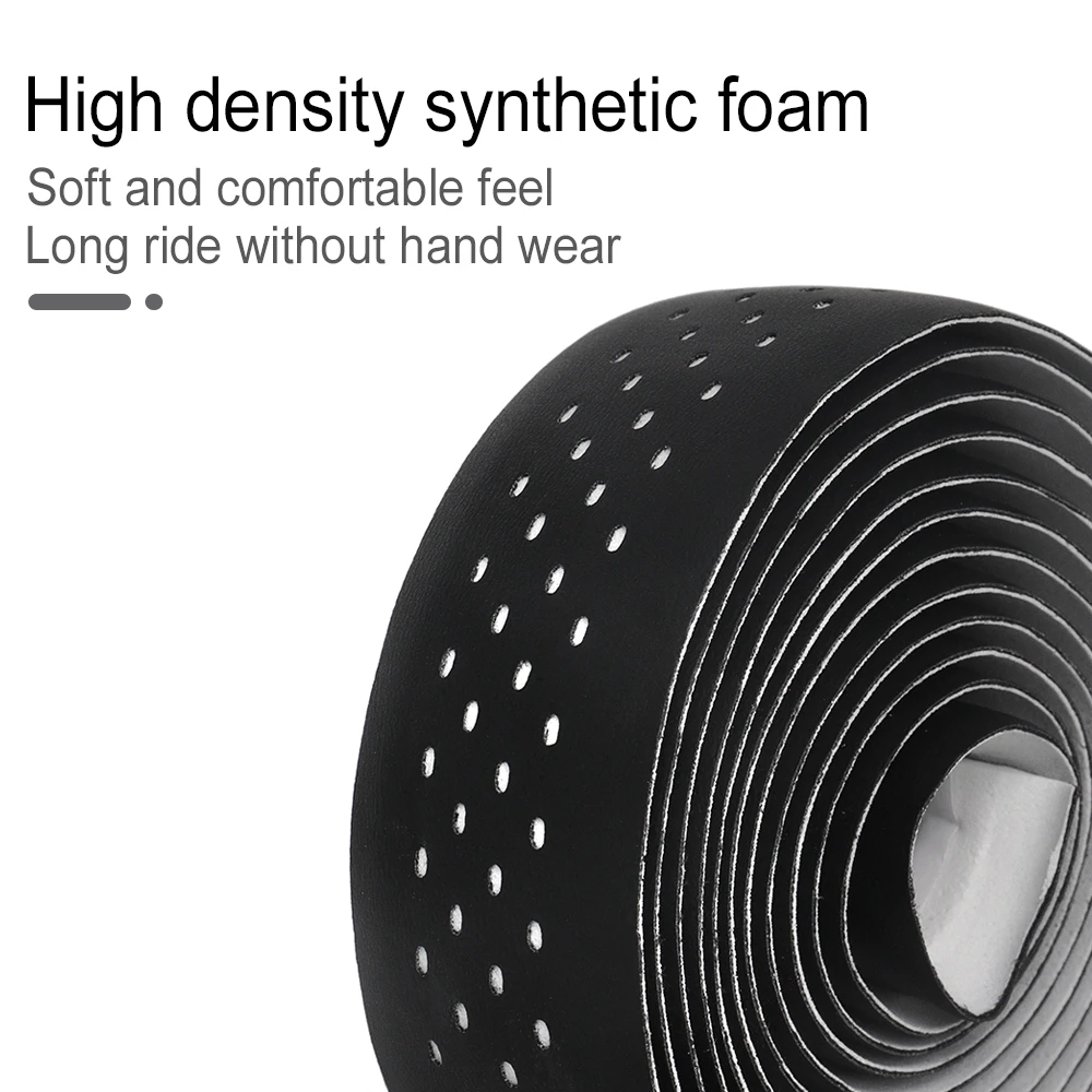 TTPRO Road Bike Handlebar Tapes PU Shock Bicycle Handle Bar Tape Bar End Plugs Anti-Slip Anti-Vibration Wrap Belts Bartape