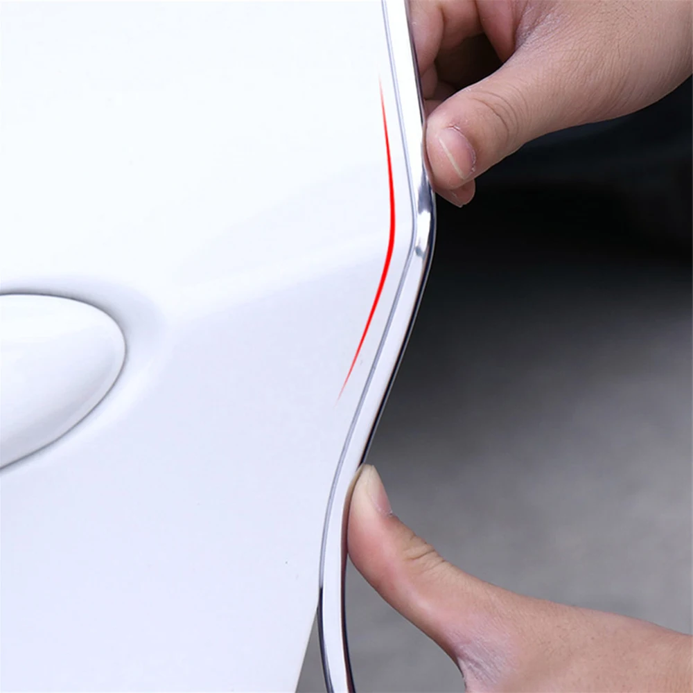 6M Car Door Edge Scratch Protection Strip Bumper Anti-collision Strip DIY PVC Molding Decorative Auto Accessories