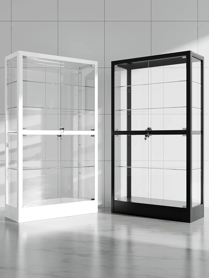 

Pqf Glass Cabinet Showcase Model with Light Showcase Toy Display Cabinet