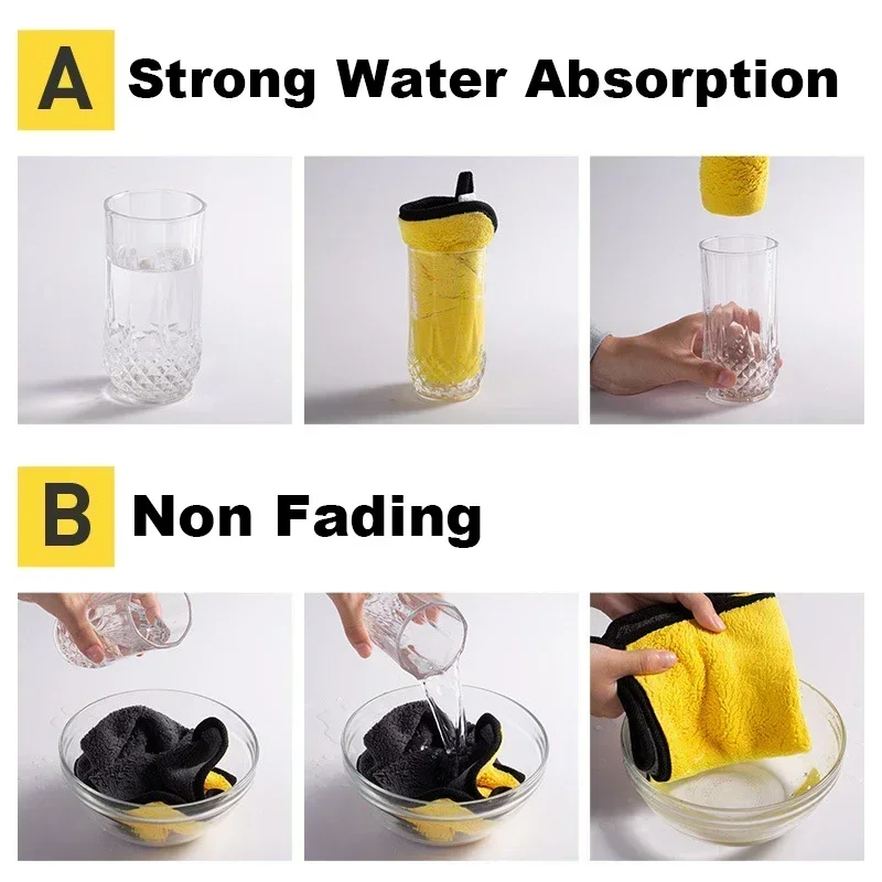Microfiber Cleaning Towel Car Cleaning Cloths Professional Detailing Car Drying Microfiber Towel Wash Accessories 1/3/6Pcs microfiber towel,cleaning cloth,microfiber cleaning cloths,microfiber car towel,microfiber towels,fiber towel,microfiber washing towel,car drying towel,fiber car wipes,drying cloth