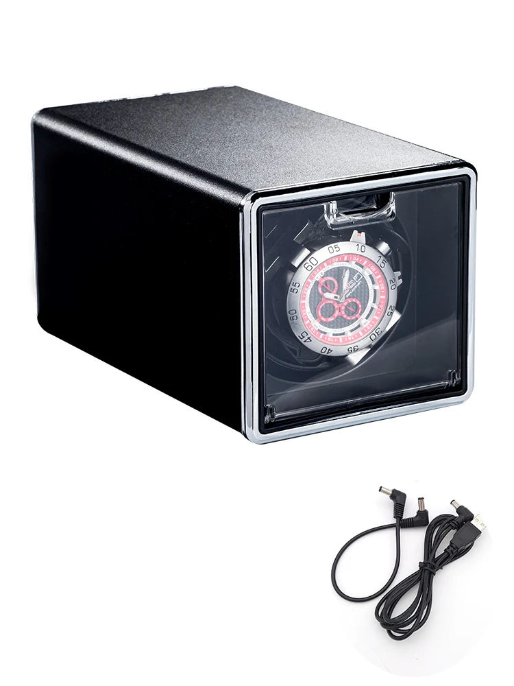 Luxury Automatic Watch Winder Box for Mechanical Watches with USB and Battery Option, M... - SKU LAWW1226 - UGI Packaging