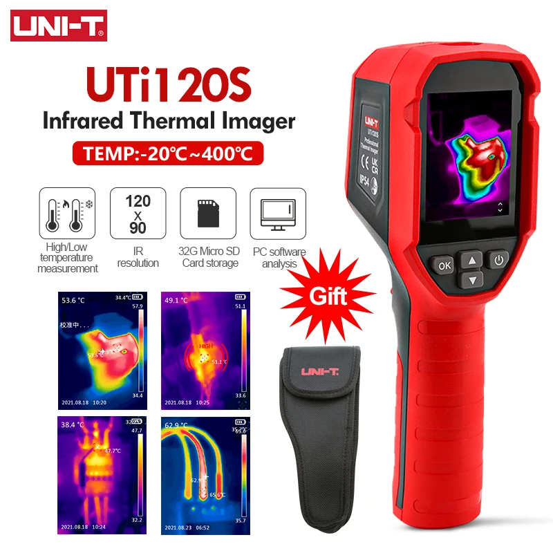 サーモグラフィーカメラ　UTi120S UNI-T UTI120S Thermal Imaging Camera 120x90 Pixel