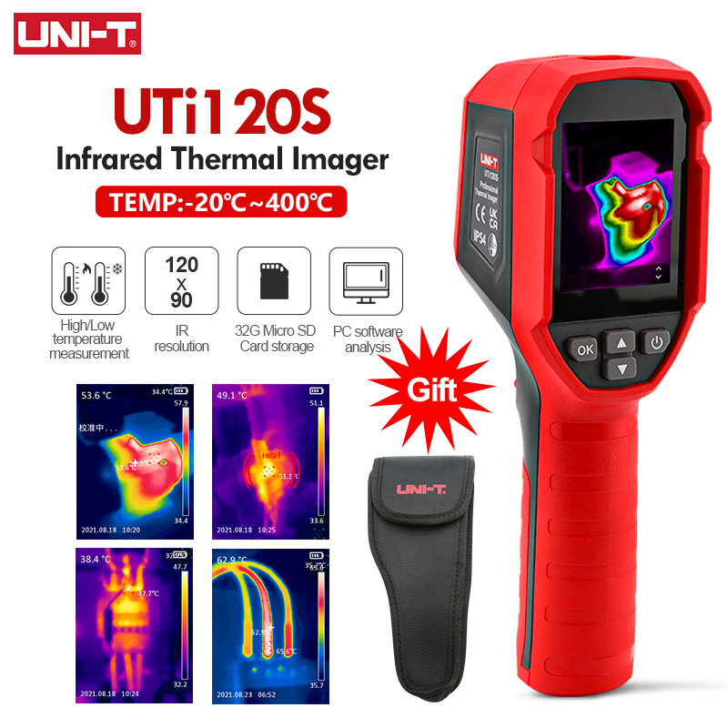 UNI T Thermal Imaging Camera UTI120S 120x90 Pixel Infrared Imager Thermographic Camera Floor Heating Tube Testing