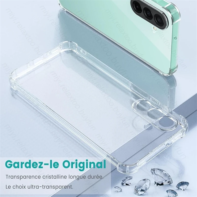 Ultra-Thin Transparent Silicone Case - Clear Crystal Back Cover