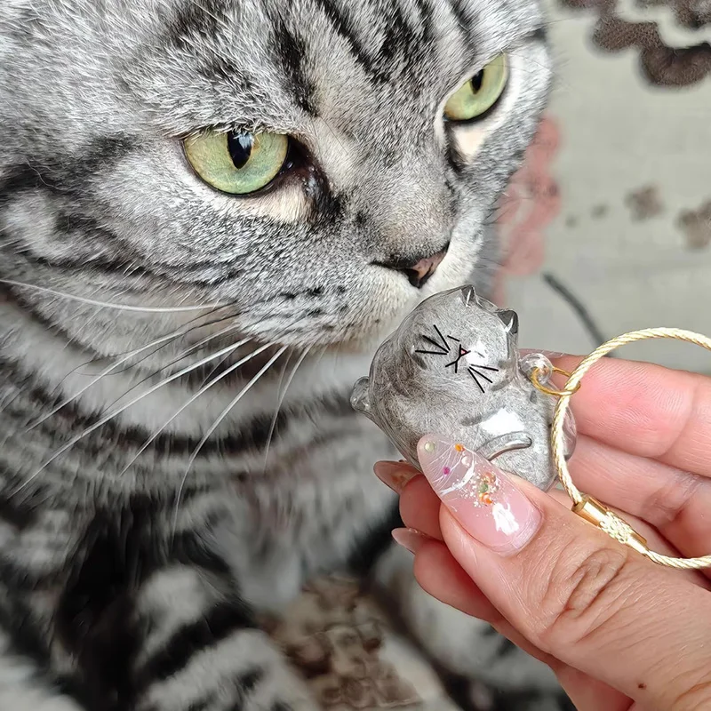 الحيوانات الأليفة الشعر المفاتيح الكلب الشعر ل القط صندوق تخزين الشعر قلادة لطيف هدية لمحبي الكلاب القط معلقة تذكارية الملحقات