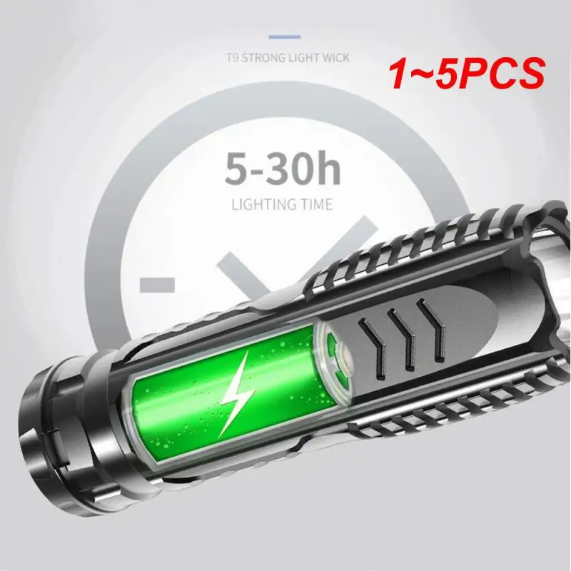 

1~5PCS High Power Long Range Waterproof Rechargeable Flashlight Camping Light Outdoor Lighting