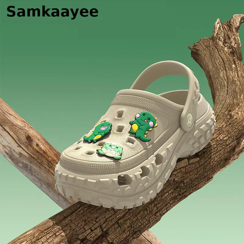 4-18y Kids Mules Clogs Sandals Summer Boys Girls Garden Shoes Dinosaur Cartoon Slippers Baby Eva Soft Sole Sandalias