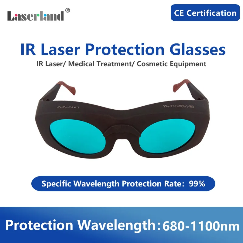 

CE Certificated 600-650nm-780nm-808nm-980nm-1064nm-1100nm OD6+ Laser Protective Goggles Glasses for Hair Removal Machine