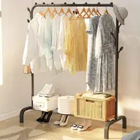 Clothes Storage Rack Clothing Shelf for Hanging Clothes Non-Slip Hat Shoes Orgnizer  Laundry Drying Rack Storage Stand 2