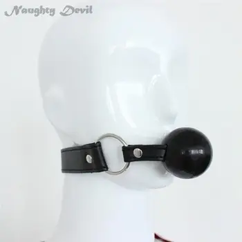 Adult Game Soft Rubber 40mm Mouth Ball Gag Fetish Bondage Oral Fixation Mouth Open Stuffed Love Restraint Sex Toys XN0046 4