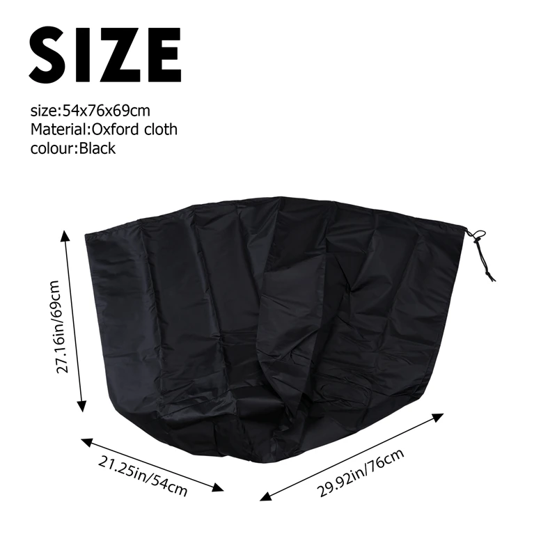 Waterproof BBQ Cover Barbeque Rolling Cart Grill Cover For Weber Q1000 Q2000 Series Protector ,UV Resistant