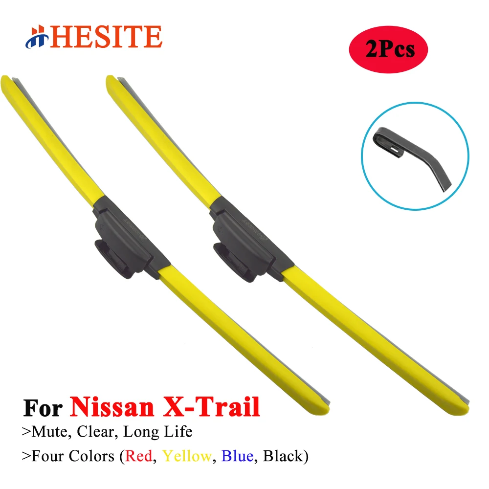 HESITE Colorful Windshield Wiper Blades For Nissan X Trail SUV T30 T31