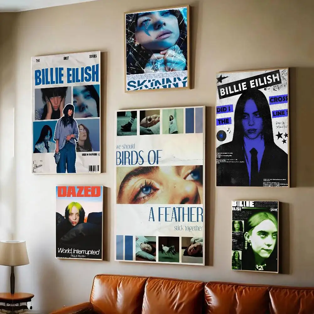 Billie Eilish Music Album Art Poster - Wall Decor for Living Room, Bedroom, Cafe