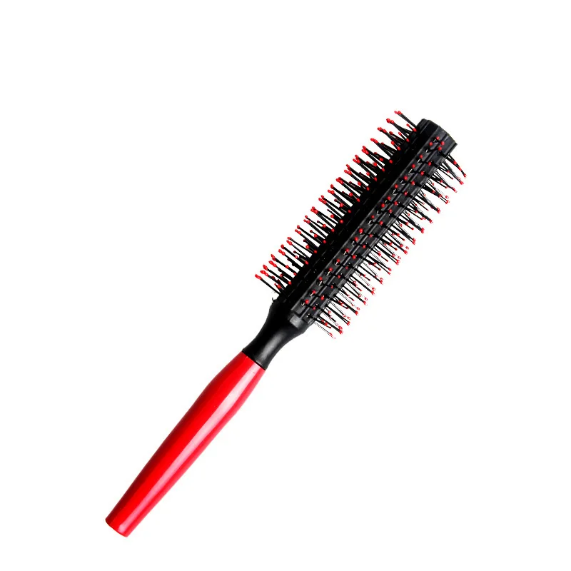 Spiral Professional Plastic Round Brush Quiff Roller Curly Hair Comb Hairstyle Massager Hairbrush Dressing Salon Barber Comb 10мм волосяной круглый кисть quiff roller расческа для diy прическа салон парикмахерская круглый расческа нейлон расческой