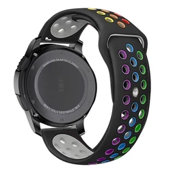 Enhanced Silicone Sport Strap - Soft, Breathable Bracelet Band for OPPO Watch X (White Colorful)